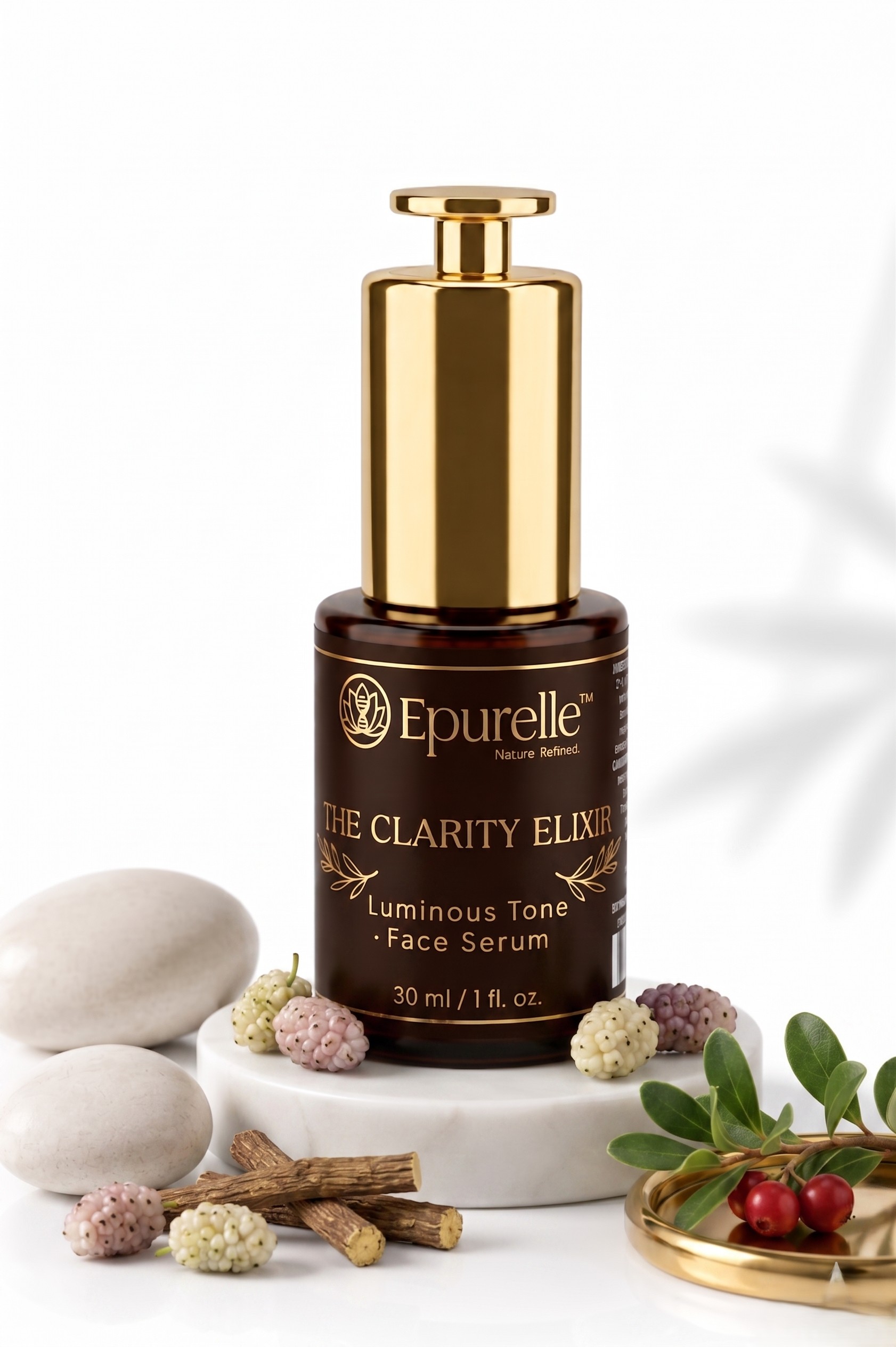 THE CLARITY ELIXIR | Luminous Tone Face Serum 5 Clarity Elixir serum with Niacinamide, Alpha Arbutin and Licorice Root — bio-active face serum India